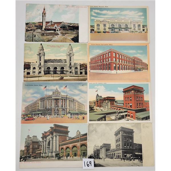Transportation - Massachusetts Train & Depot Postcards 27