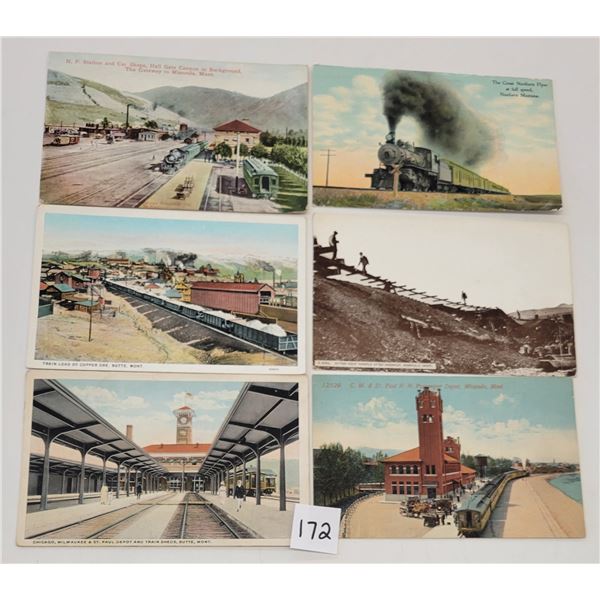 Transportation - Montana Train & Depot Postcards 12