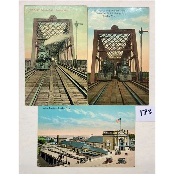 Transportation - Nebraska Train & Depot Postcards 34