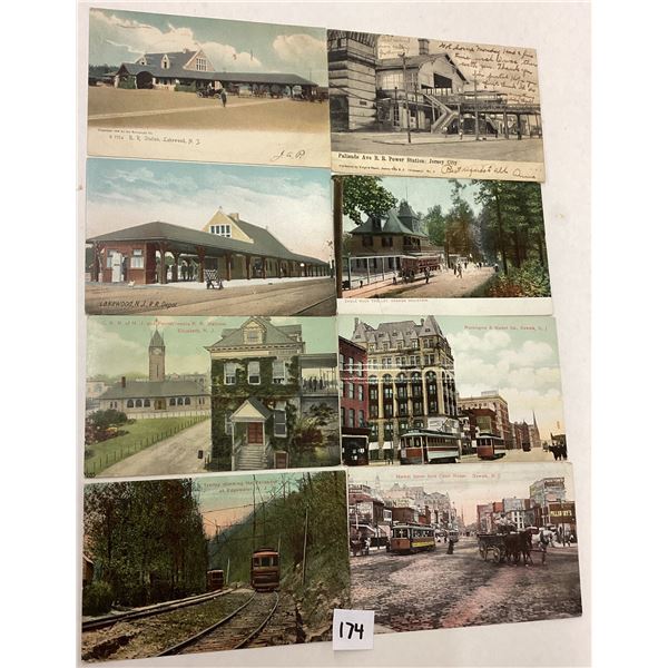 Transportation - New Jersey Railroad & Trolley Postcards Approx. 75