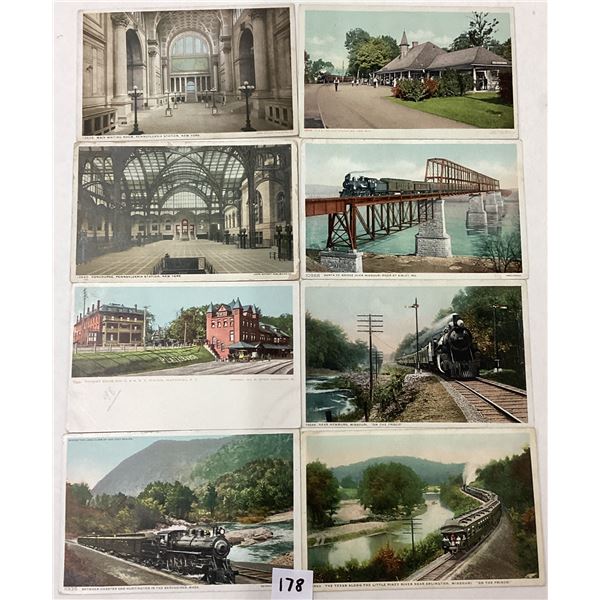 Transportation - Detroit Publishing Railroad Postcards 40+