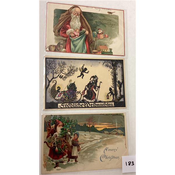 Santa Claus Christmas Holiday Greeting Postcards 6