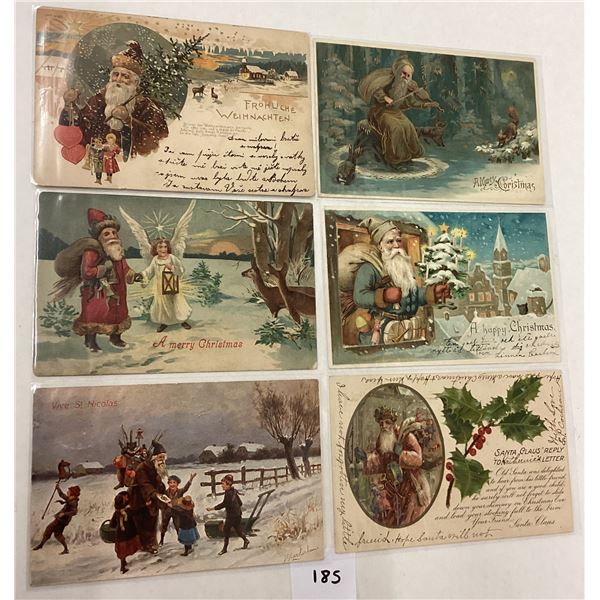 Santa Claus Christmas Holiday Greeting Postcards 6