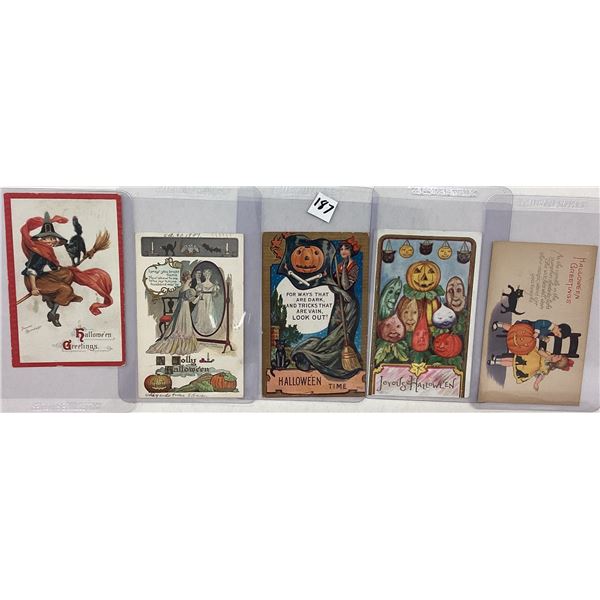 Halloween Holiday Greeting Postcards 5