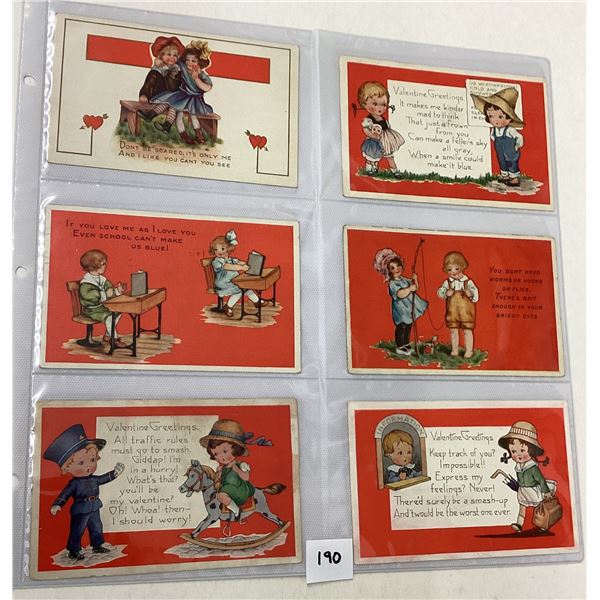 Valentine's Day Whitney Publishing Holiday Greeting Postcard Album Approx. 135