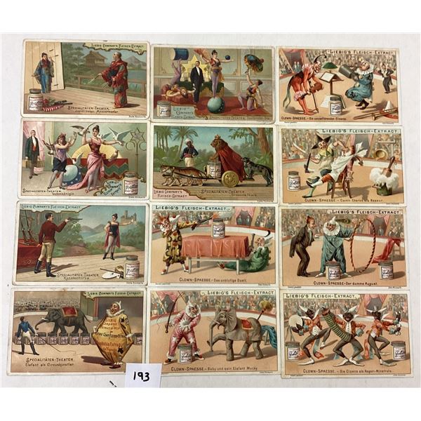 Ephemera - Liebig Trade Cards with Clowns 18