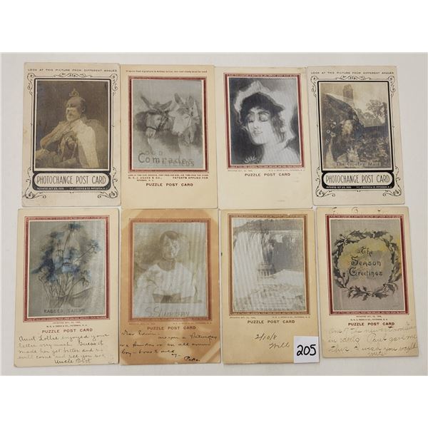 Novelty - Puzzle Postcards Three D 8 Postcards