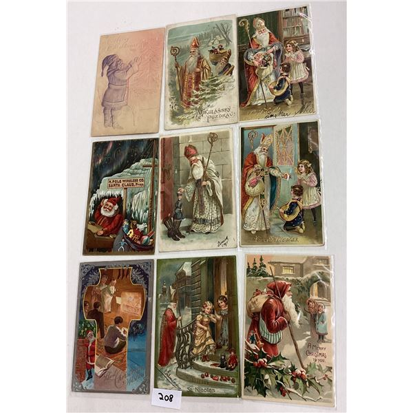 Santa Claus Holiday Greeting Christmas Postcards 16