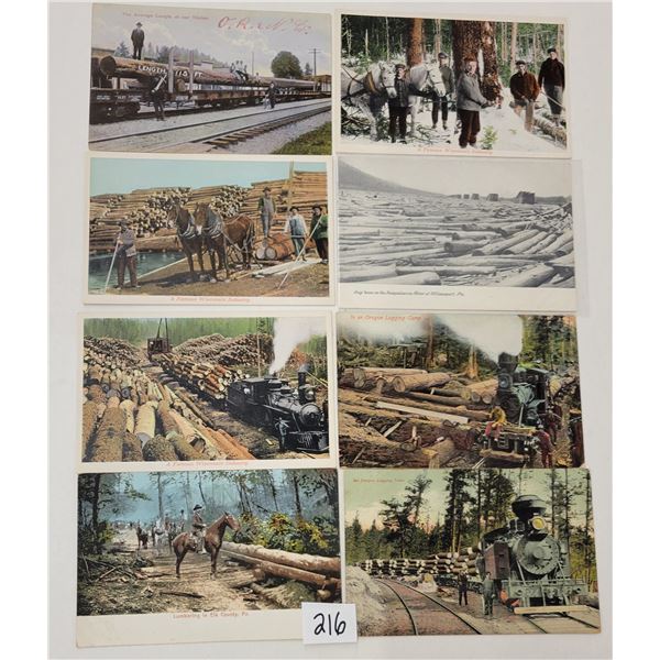 Logging - Lumber Postcards Approx. 55