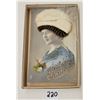 Image 1 : Novelty - Real Hair Lady Postcard in Postal Used Postcard Box
