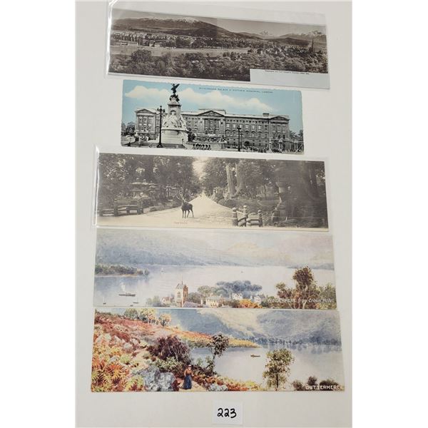 Double Fold Novelty International Postcards