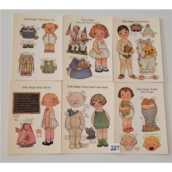 Paper Doll by Drayton Greeting Postcards Approx. 195