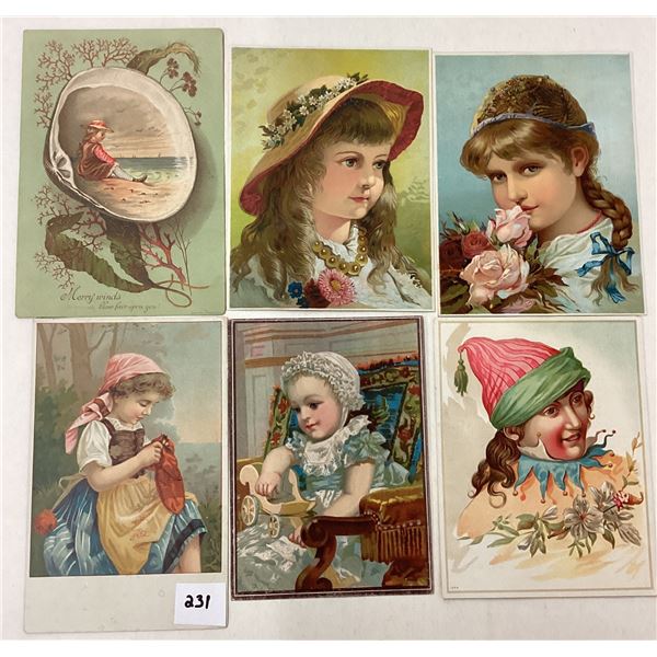 Ephemera - Trade Cards with Children & Ladies 16