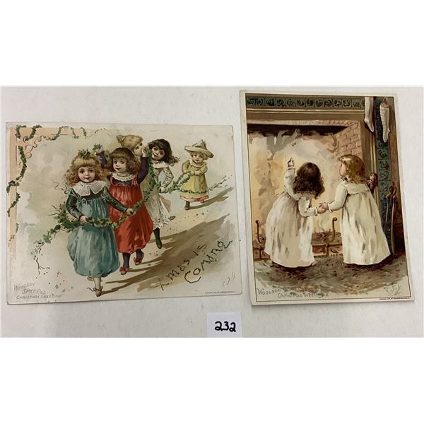 Ephemera - Christmas Trade Cards 3 (1 Santa)