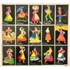 Image 2 : Portuguese Art Deco Colorful People City Postcards 19