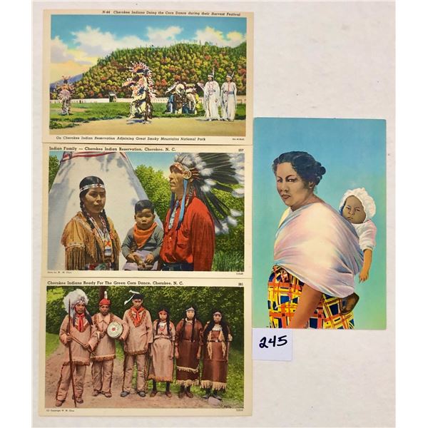 Great Smokey Mountain National Park Indian Postcards 18