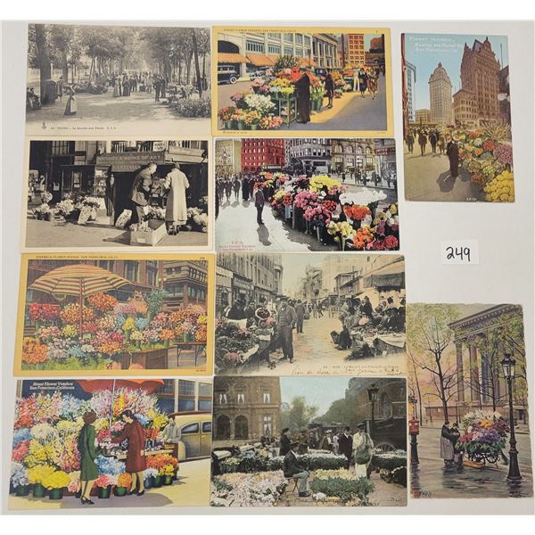 Flower Stands on Postcards 22