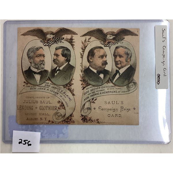 Ephemera - Political Trade Card Saul's Campaign Card