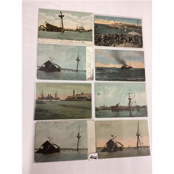 USS Maine Ship Sinking in Cuba Postcards 13