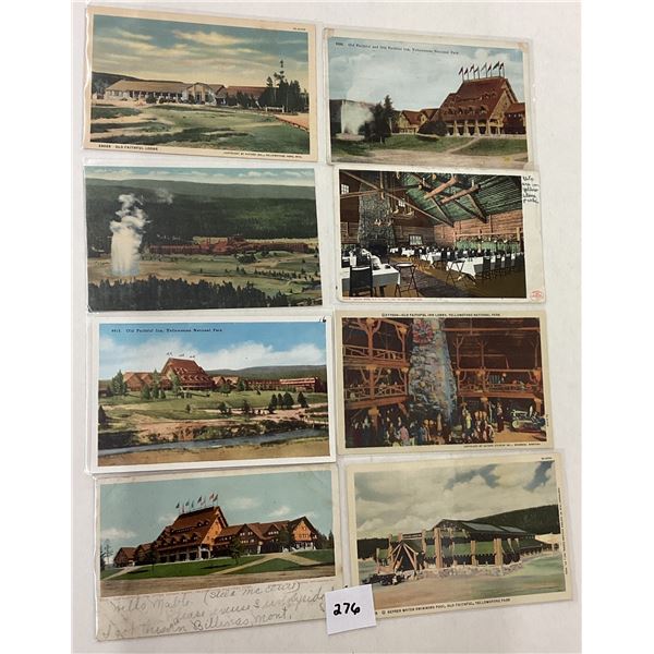 Yellowstone National Park Old Faithful Inn & Canyon Inn Postcards 40+