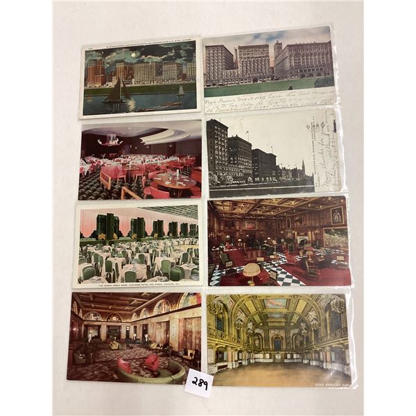 Chicago, Illinois Hotel Postcards 40+