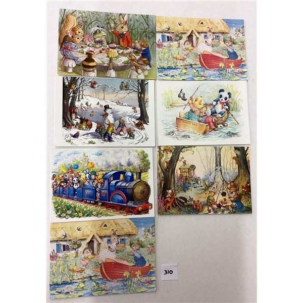 Medici Society Animals, Fantasy Postcards 36