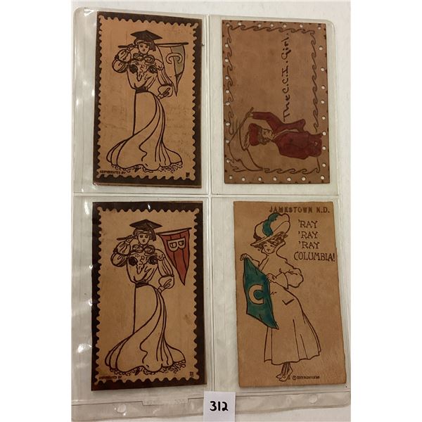 Novelty - Leather Women with Pennants Postcards 28