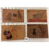 Image 1 : Novelty - Leather Cat Animal Postcards 40+
