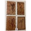 Image 2 : Novelty - Leather Cat Animal Postcards 40+