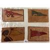 Image 4 : Novelty - Leather Pennants Postcards Approx. 45