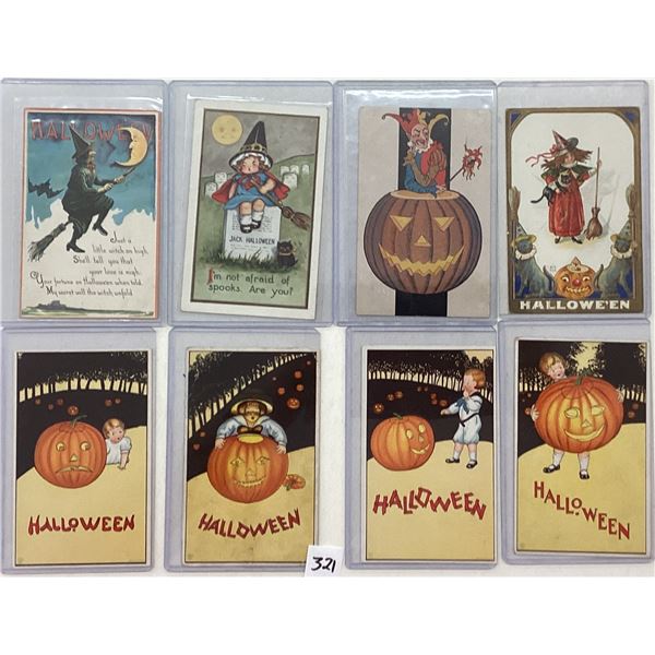 Halloween Greeting Holiday Postcards 15