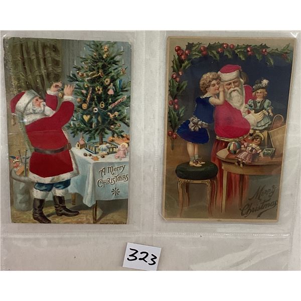 Santa Claus Christmas Holiday Greeting Postcard Album Approx. 50