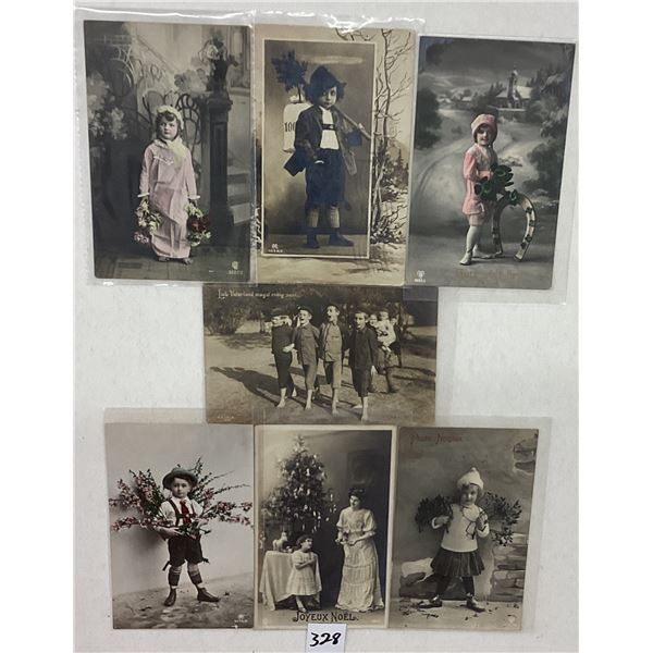 Real Photo Children Postcards Approx. 60