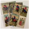 Image 4 : Novelty - Silk Greetings Postcards - Several Western 11 Cards