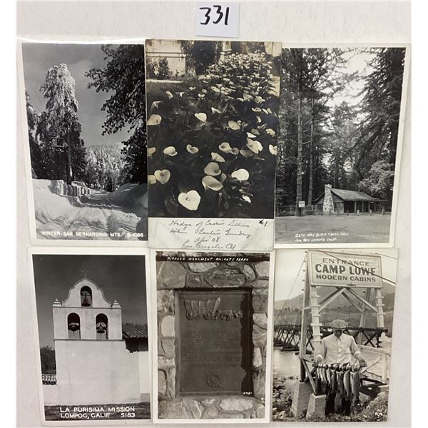 Real Photo California Postcards 40+