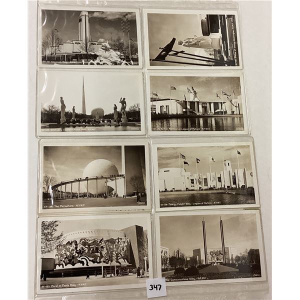 New York 1940 World's Fair Postcard Album Approx. 95