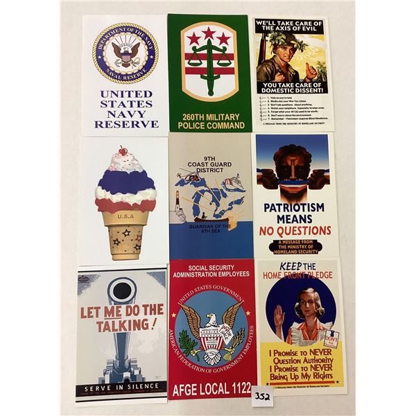 Box of 320+ Patriotic, US & Related Postcards