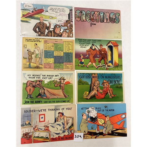Military Comic Postcards 31