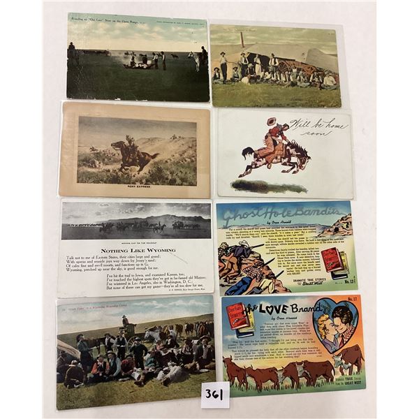 Western - Cowboy Postcards Approx. 65