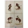 Image 1 : Detroit Publishing Western Rodeo Cowboy Postcards 4