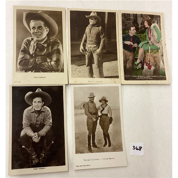 Real Photo Western Movie Cinema Postcards 5