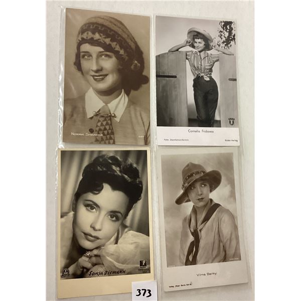 Real Photo Female Movie Cinema Star Postcards 35+