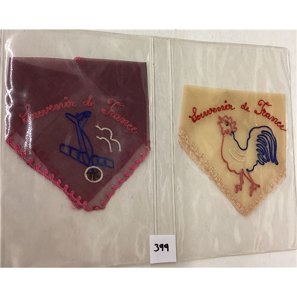 8 Woven In Silk Handkerchiefs