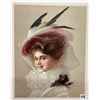 Image 4 : Ephemera - 4 Pretty Lady Gray Lithograph Co. NY Prints
