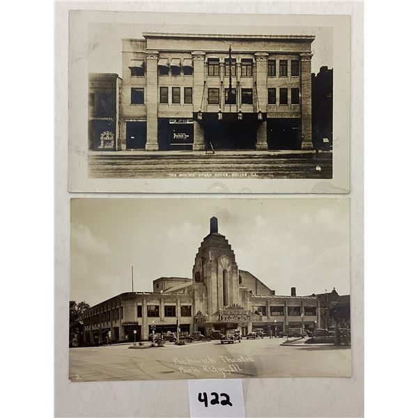 Illinois Real Photo Theater Postcards 2