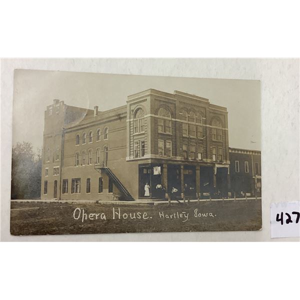 Hartly, Iowa Photo Theater Postcard