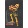 Image 1 : Clapsaddle Black Background Merry Halloween Child Wolf Pub. Holiday Greeting PC