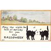Image 1 : F.A. Owen Black Cats Halloween Greeting Postcard