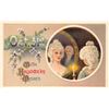 Image 1 : Gottschalk Halloween Woman in Mirror Holiday Greeting PC