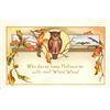 Image 1 : Whitney Halloween "Who dares keep" Owl Holiday Greeting PC